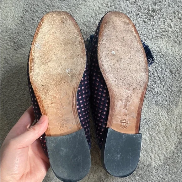 Sam Edelman Navy Tassel Slip-On Loafers - Picture 4 of 4